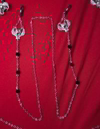 Image 1 of Gargoyle Glasses Chain Silver
