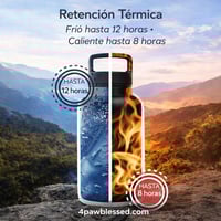Image 4 of Botella Portátil 32 oz Térmica con Dos Bowls de Acero Inoxidable – 4Paw Blessed