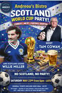 (VIP Ticket) Evening with Tam Cowan & Willie Miller 