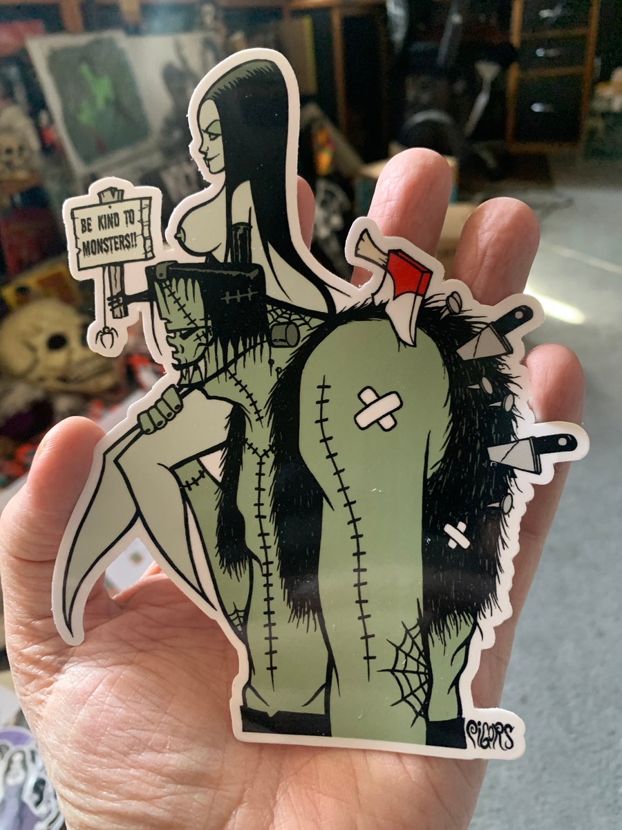 Image of NEW! Be kind to monsters - STICKER