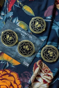 Image 4 of Alice Heart & Club Metal Journal Clips (Set of 2)