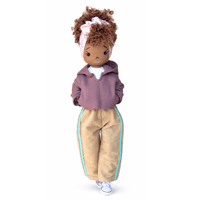 Image 1 of Dakota Handmade Linen Tea Party Doll  (PREORDER ITEM - SHIP DATE ON OR BEFORE APRIL  30TH, 2026)