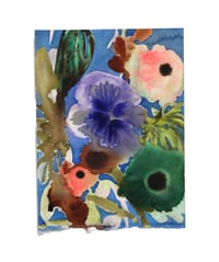 floral watercolor 3 8x6''