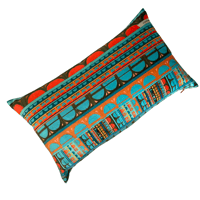 Image 2 of Curve Velvet Bolster Blue