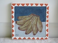 Image 1 of Bananas on Blue orignal plaster artwork