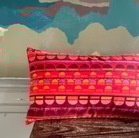 Image 1 of  Curve Velvet Bolster Ruby