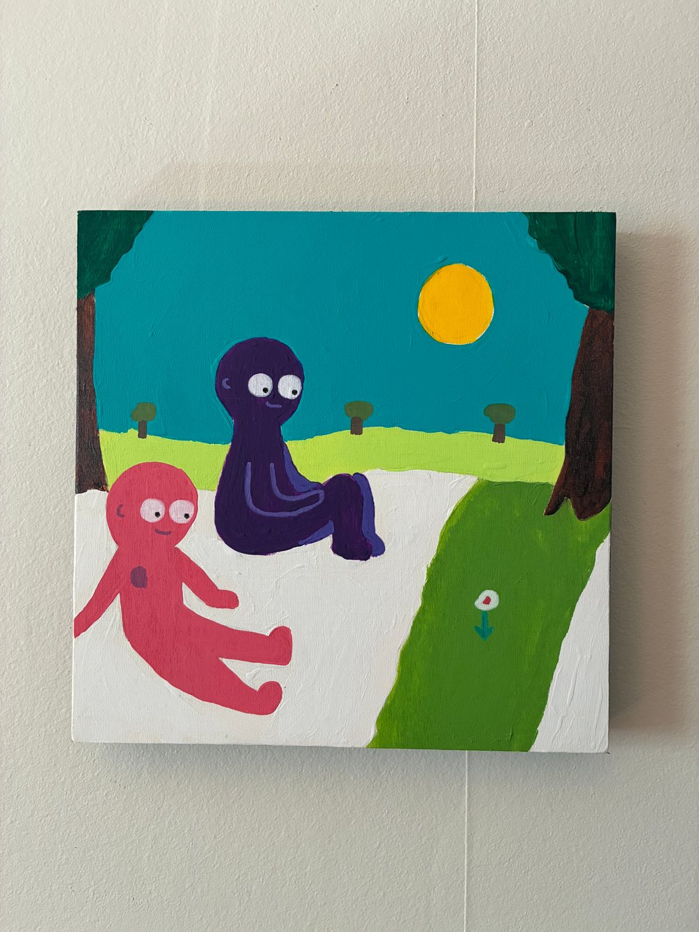 Tux and Fanny painting - Melting Snow