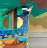 Image 2 of Pharma Blue Velvet Cushion