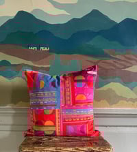 Image 1 of Pharma Pink Velvet Cushion