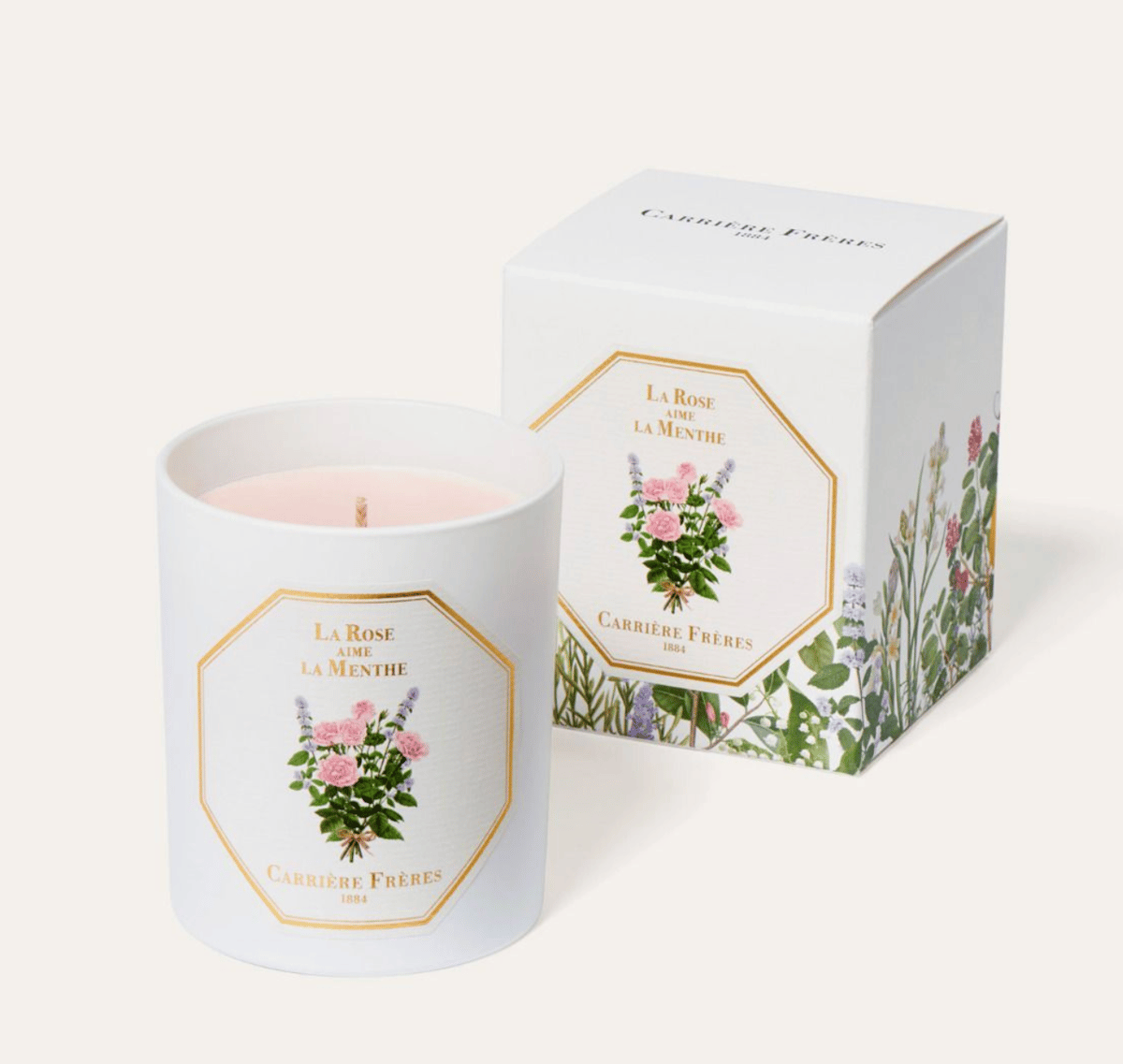 Image of La Rose Aime La Menthe (Candle and or Wax Palet)