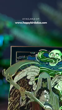 Image 3 of BOOK 4, DARK LORD VARIANT : 4" Poster Pin (Limited Edition 40)