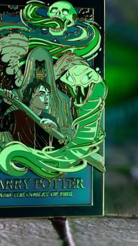 Image 4 of BOOK 4, DARK LORD VARIANT : 4" Poster Pin (Limited Edition 40)