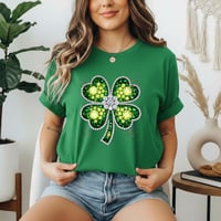 Image 2 of  Faux Rhinestone Four-Leaf Clover