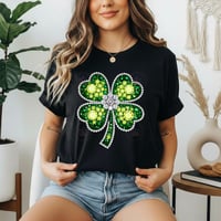 Image 3 of  Faux Rhinestone Four-Leaf Clover