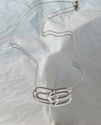 Image 1 of You + Me link necklace (clear)