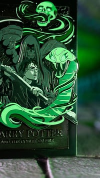 Image 4 of BOOK 4, DARK MARK VARIANT : 4" Poster Pin (Limited Edition 10)