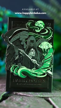 Image 3 of BOOK 4, DARK MARK VARIANT : 4" Poster Pin (Limited Edition 10)