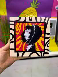 Image 1 of Unbothered Wooden Panel Illustration