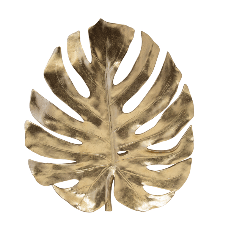 Image of Gold Wall Tropical Leaf