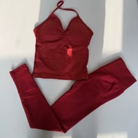 Image 4 of Neck Halter Top & Leggings set