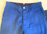 Image 2 of A Vontade indigo dyed cotton pants, made in Japan, size M (32”)
