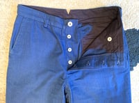 Image 3 of A Vontade indigo dyed cotton pants, made in Japan, size M (32”)