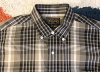 Image 2 of Beams Plus + plaid button down shirt, made in Japan, size M