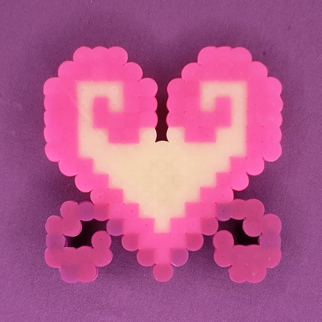 Pink Heart Fridge Magnet