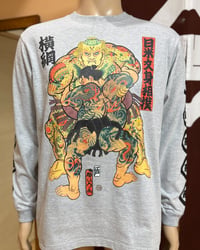 Image 2 of Original long sleeve T shirt "Sumo wrestlers"