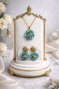 Image 4 of Handmade Necklace & Earrings Set 