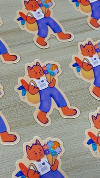 Image 1 of I <3 Queens Cat Sticker