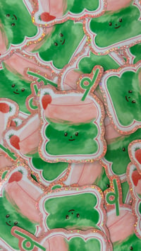 Image 1 of Strawberry Matcha Sticker
