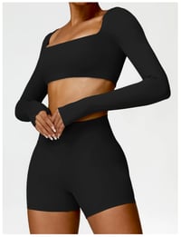 Image 6 of Long Sleeve Top with Leggings & Shorts Set