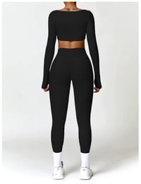 Image 10 of Long Sleeve Top with Leggings & Shorts Set