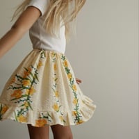 Image 1 of THE DAINTY SKIRT in DAFFODIL