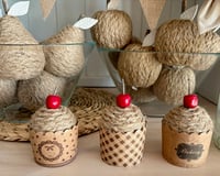 Image 1 of Rustic Cupcakes - set of three - Cherries