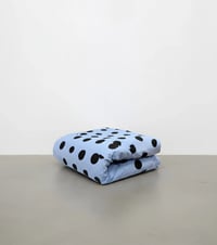 Image 1 of Sky Blue / Black Polka Duvet Cover