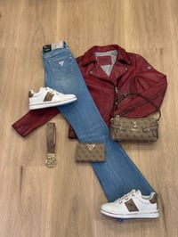 Image 1 of BIKER ROJA PIEL MAURITIUS