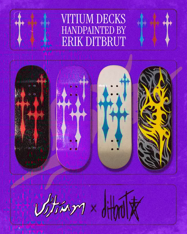 HANDPAINTED DECK BY ERIK DITBRUT