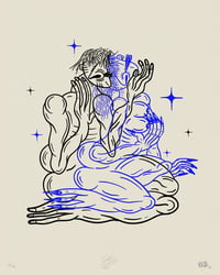 CONTACT BLUE Limited edition screen print