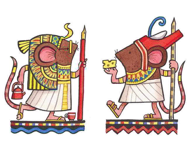 Of Mice and Mummies: Co-authors of Neferteacake