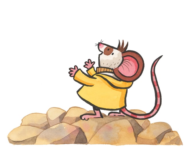 Of Mice and Mummies: Pedro on the rocks