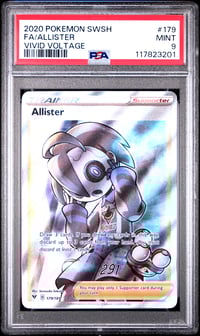 Image 1 of PSA 9 MINT Allister - Pokemon Card - SWSH - 179/185