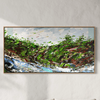 Image 1 of 'Place remembered 1' - 125x65cm, Framed