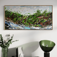 Image 9 of 'Place remembered 1' - 125x65cm, Framed