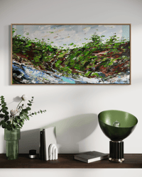 Image 10 of 'Place remembered 1' - 125x65cm, Framed