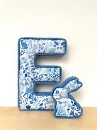 Image 1 of Personalised woodland letter & rabbit set 