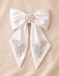 Image 2 of Bridal Hair Bow 