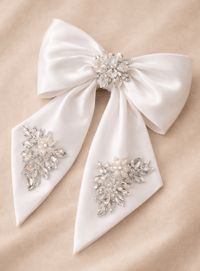 Image 3 of Bridal Hair Bow 