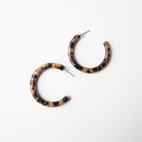 Image 1 of *NEW* Karamell Slim Hoop Earrings – Caramel Acetate Hoops